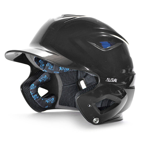 all star series seven bh3500 solid molded batting helmet black