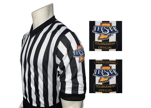 USA200IN-607 - Smitty "Made in USA" - "BODY FLEX" - Indiana High School- Men's Short Sleeve V-Neck Basketball Shirt