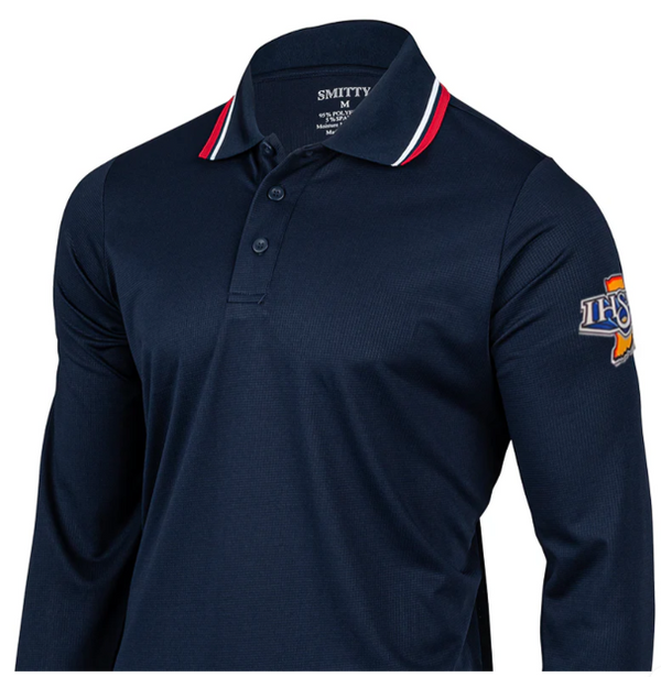 USA301IN-NY - Smitty "Made in USA" - IHSAA Long Sleeve Navy Umpire Shirt