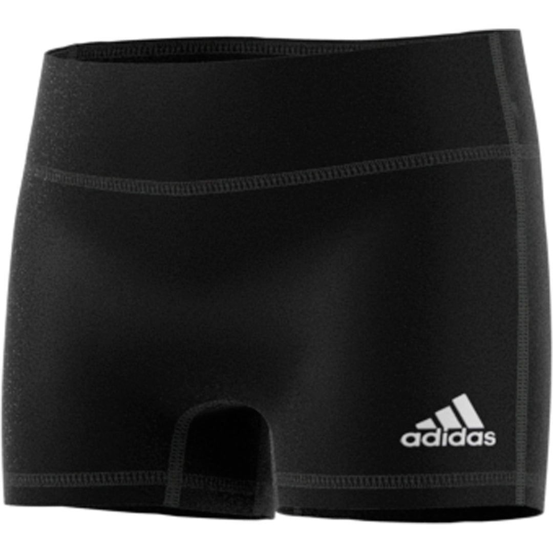adidas techfit 4 inch volleyball short tight black youth girls cd9581 four 4" 4-inch shorts tights front