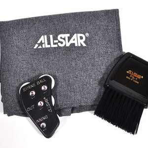 all star all-star deluxe baseball softball umpire kit ball bag counter plate brush