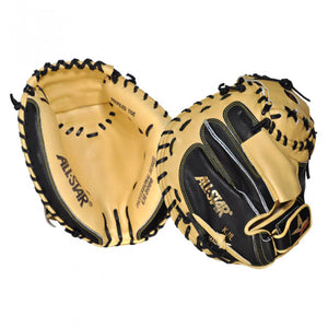 all star pro elite cm3000sbt professional series catcher mitt black tan 33.5"