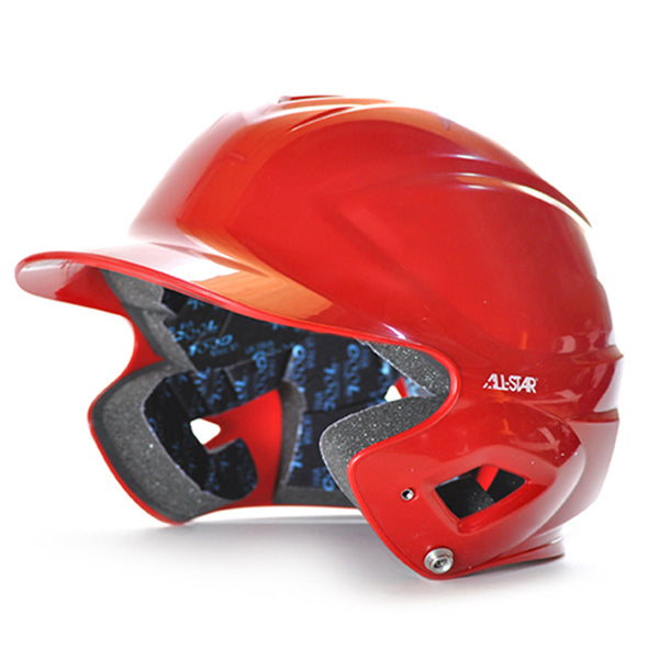 all star series seven bh3010 youth molded batting helmet scarlet red