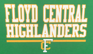 stadium chair heat seal transfer floyd central high school indiana fchs highlanders