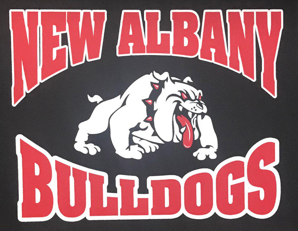 stadium chair heat seal transfer new albany high school indiana nahs bulldogs