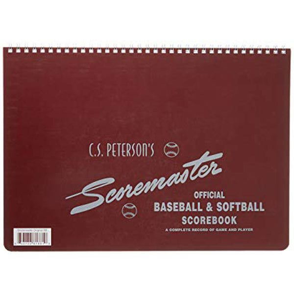 peterson scoremaster official baseball softball scorebook 11 players positions 12 innings 25 games scoring book 7sb1