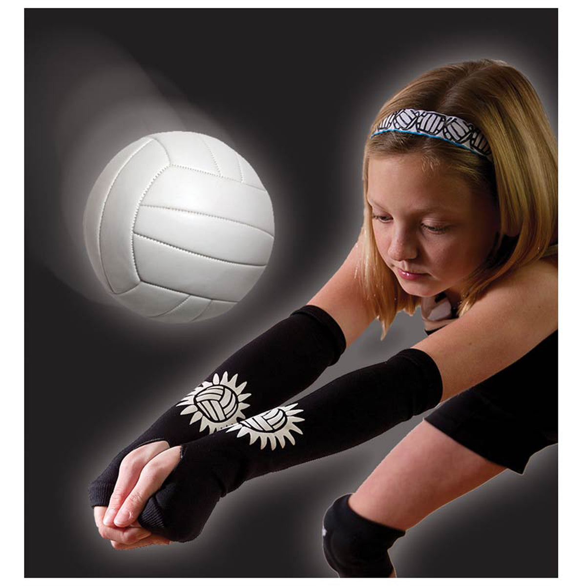 Tandem Sport Volleyball Passing Sleeves - Black - TSPASSING