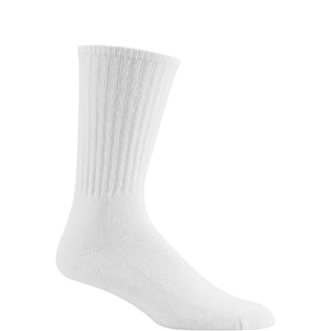 wigwam adult super 60 sport crew sock socks white 6 pack s9020