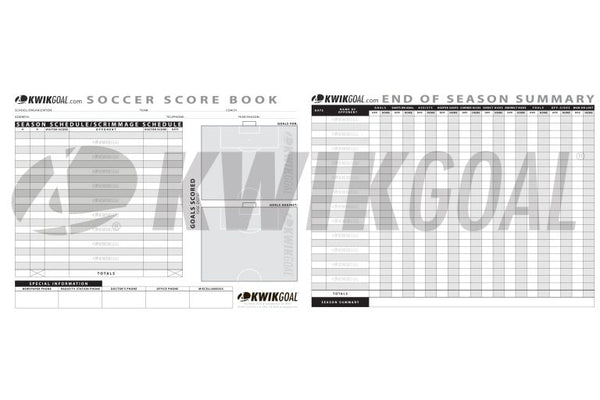 Kwik Goal Soccer Score Book
